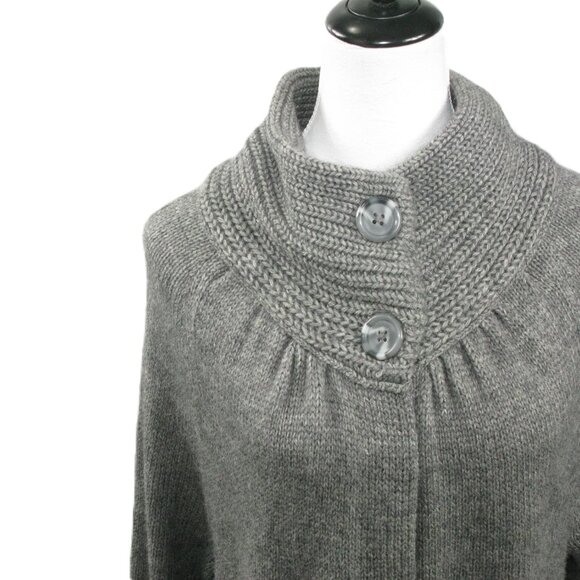 Chico's Gray Wool/Alpaca Blend Cardigan Sweater Size 3 or XL - Picture 6 of 7
